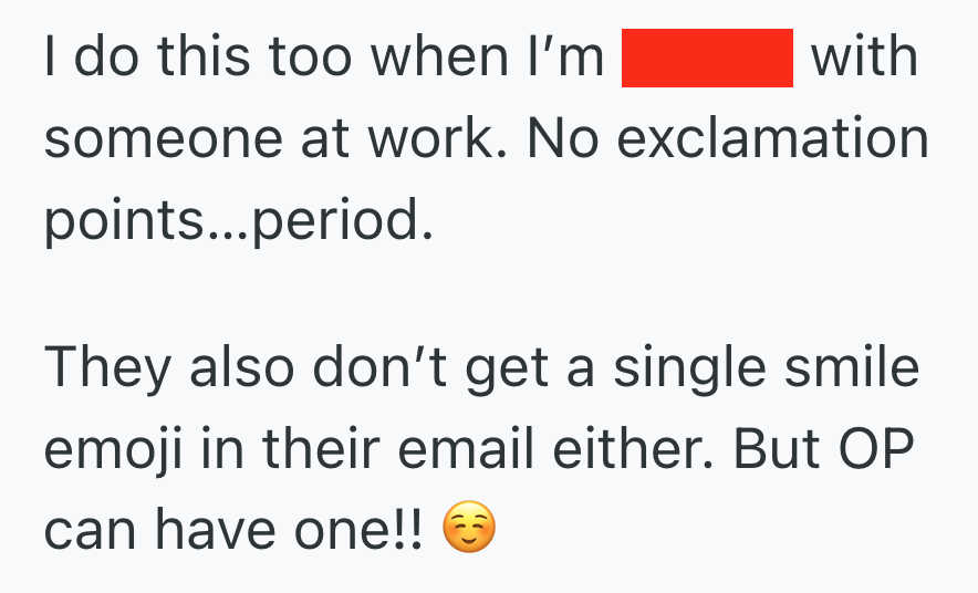 Screenshot 2025 07 15 at 6.24.08 AM Her Boss Was Incredibly Insensitive About Her Moms Demise, So She Stopped Using Exclamation Marks In Her Emails To Him And Hes So Annoyed